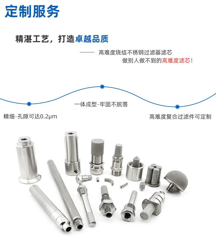 高難度燒結(jié)不銹鋼過濾器濾芯